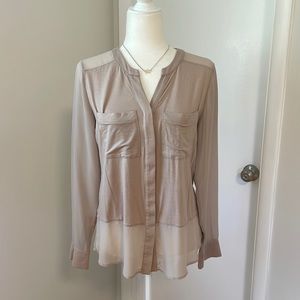 Ann Taylor Long Sleeve Blouse (Size Small)